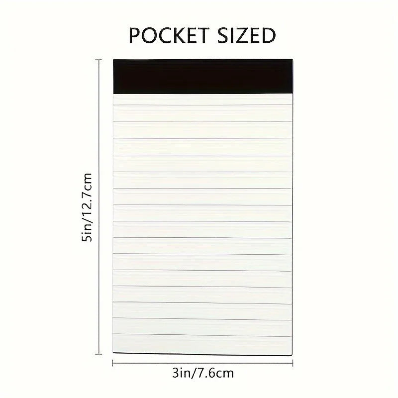 5-Pack Grid Writing Notebooks Set, 3x5 Inch, 30 Sheets Each - Perfect for Students, Office, Back to School Supplies for Learning