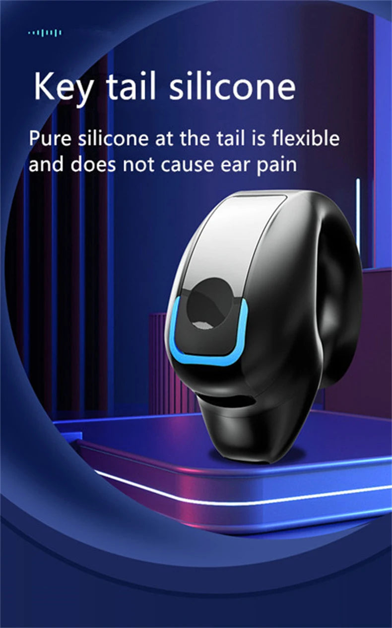 Earphone Clip Wireless Bluetooth Headphone Bone Conduction Headset High Quality TWS Auriculares Sport Noise Canceling With Mic