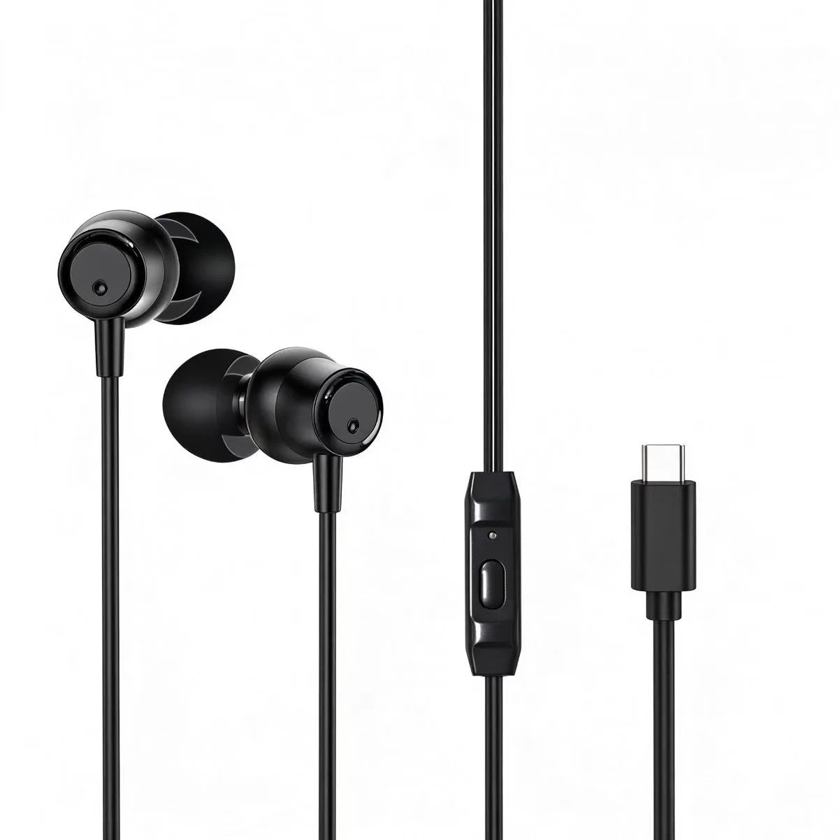 696 Portable Wired In Ear Headphones HD Calling Earphones Clear Sound Quality Music Playing TYPE-C Universal Headset