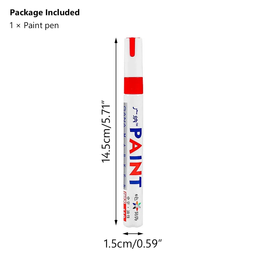 GN 6/12 Pcs Paint Pen Metal Paint Pen Waterproof Colorful Oil-based Markers Industrial Marking Painting Graffiti Paint Oil Pen