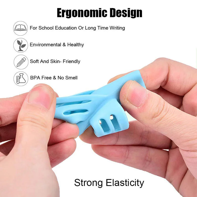 Pencil Handle Rod Grips pen Holder Grip for Kids Cute Hand writing Aid Trainer Posture Correction Pen Finger Holder