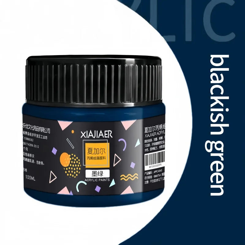 Acrylic Paint 100ml Hand-Painted Wall Painting Graffiti Stone T-Shirt Tinned Paint Studio Multi-Color Acrylic Paint