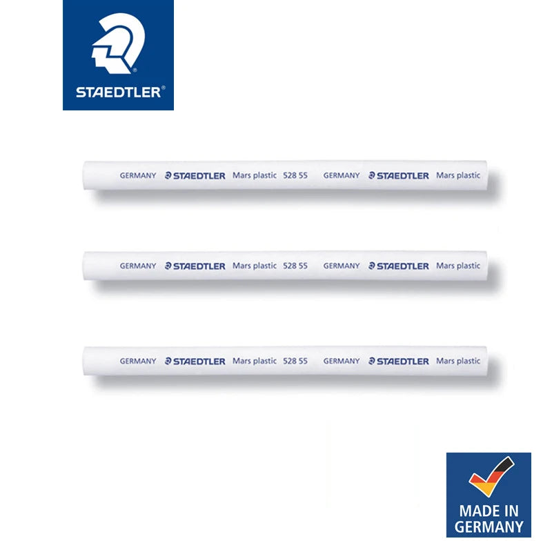 STAEDTLER Mars Plastic Eraser Pen with Refillable Holder,Smudge-Free & Tear-Free Precision, Retractable Design with Clip, Blue