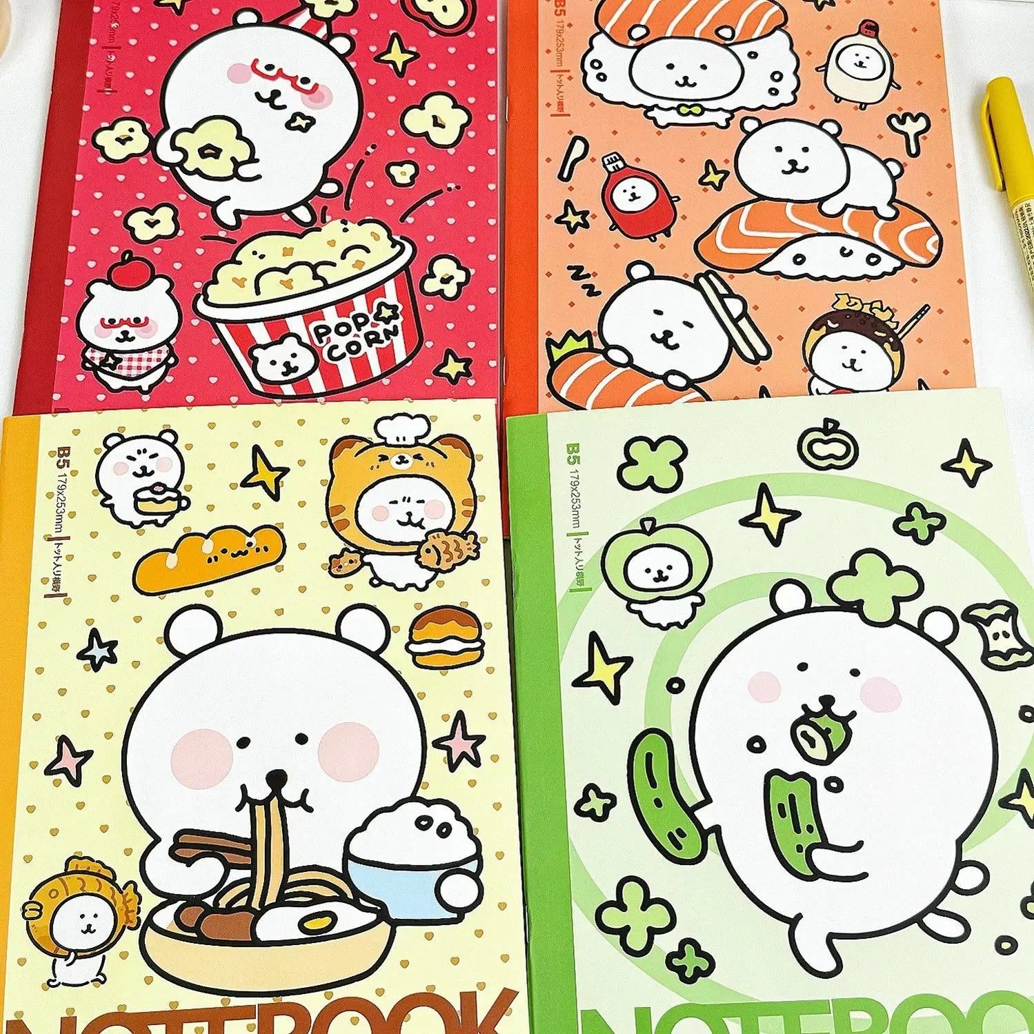 Joke Bear Notebook Cute Cartoon Diary Book for Students Durable with High Design Quality B5 Size Horizontal Line Notepad